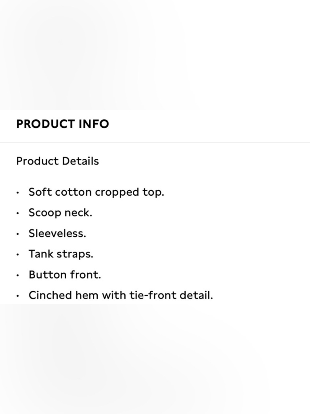 GAP Blue & White Striped Cinched-Hem Crop Top - Picture 7 of 7